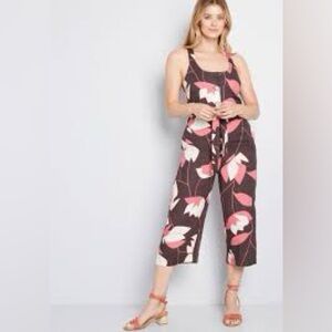 NWT ModCloth brightest idea cropped jumpsuit